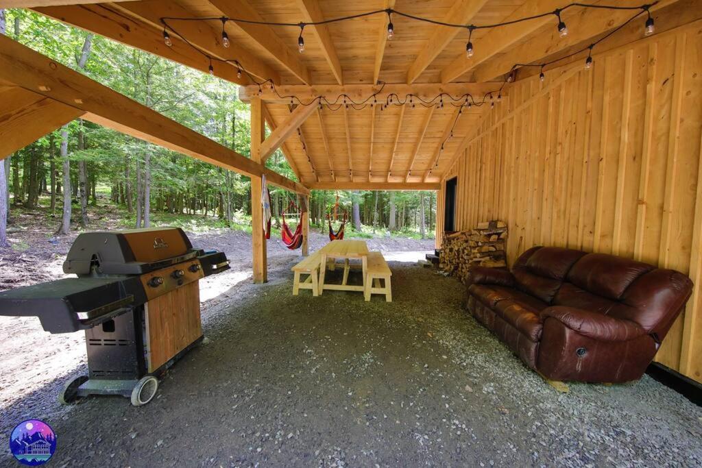 Chalet Deschamps- Spa- Chien Accepte- Nature- Estrie Mansonville المظهر الخارجي الصورة
